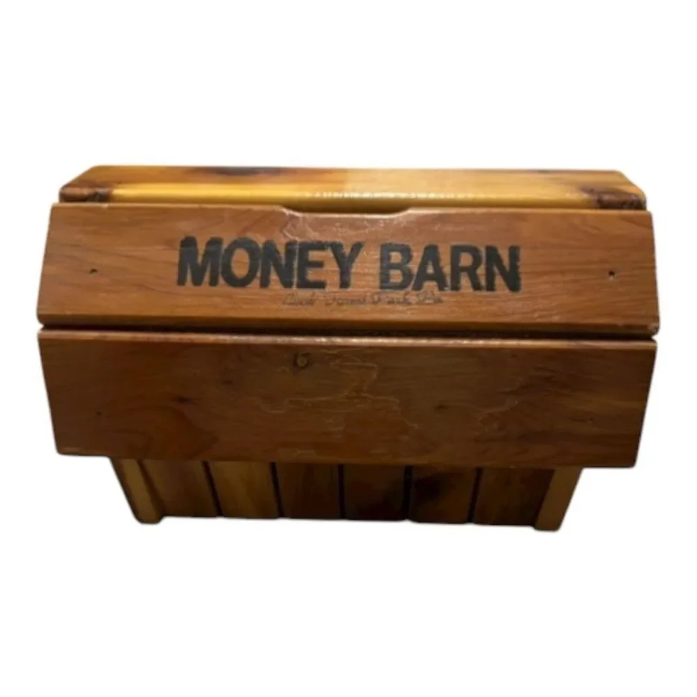 Cook Forest Park Pennsylvania Money Barn Wooden Bank Souvenir